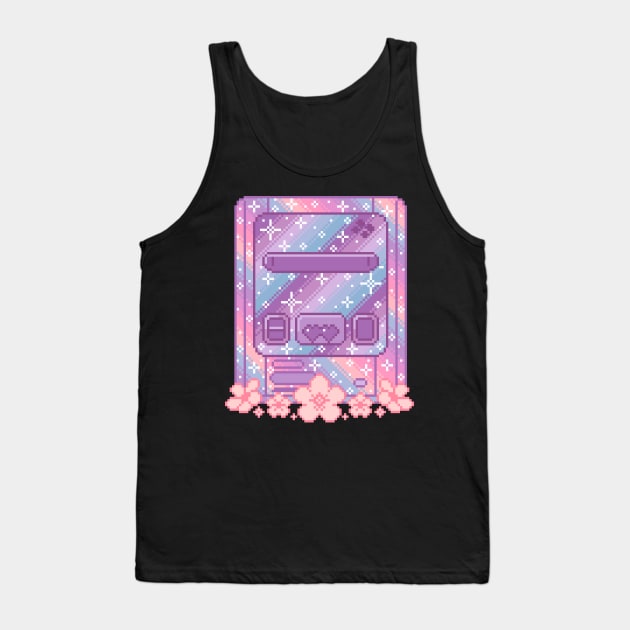 Galaxy Console Pixel Art Tank Top by AlleenasPixels